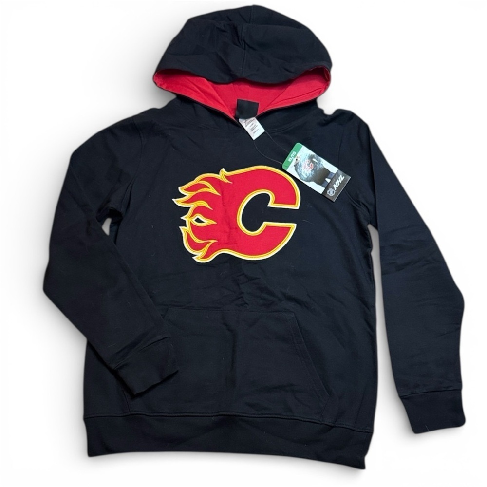NWT NHL Calgary Flames Youth Hoodie sz XL 14/16